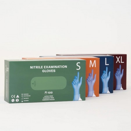Nitrile Gloves, Blue, box(100pcs)