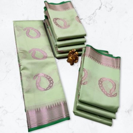 Pink Jari Soft Silk Saree - SS0010